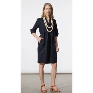 SBJ Austin Ellen Shirt Dress Size 6 -8 Black USA made